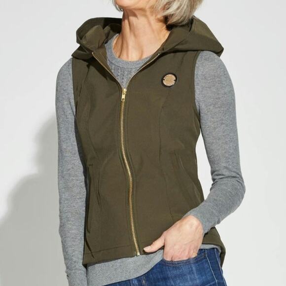 Noel Asmar Leto Equestrian Waterproof Hooded Riding Vest Plum Purple Small - Picture 11 of 16